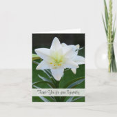 Blank religieus medeleven Dank u nota Kaart (Voorkant)