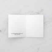 Blank religieus medeleven Dank u nota Kaart (Binnen)