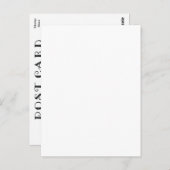 Blank Retro Briefkaart Lettertype Antiek DIY (Voorkant / Achterkant)