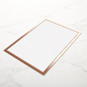 Blank Roos Goud Folie Uitnodiging (Gedraaid)