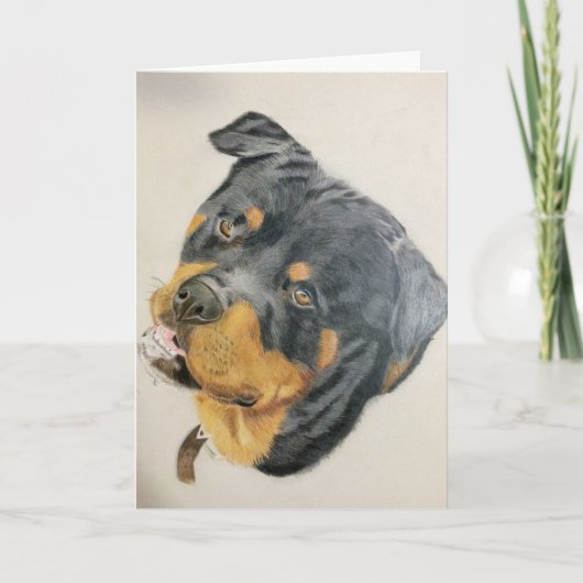 blank Rottie greeting card Kaart (Voorkant)