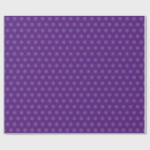 Blank Royal Paarse  Classic Polka Dots Cadeaupapier (Vlak)