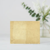 Blank rustiek Antiek verouderd gekleurd perkament  Briefkaart (Staand voorkant)