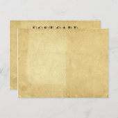 Blank rustiek Antiek verouderd gekleurd perkament  Briefkaart (Voorkant / Achterkant)