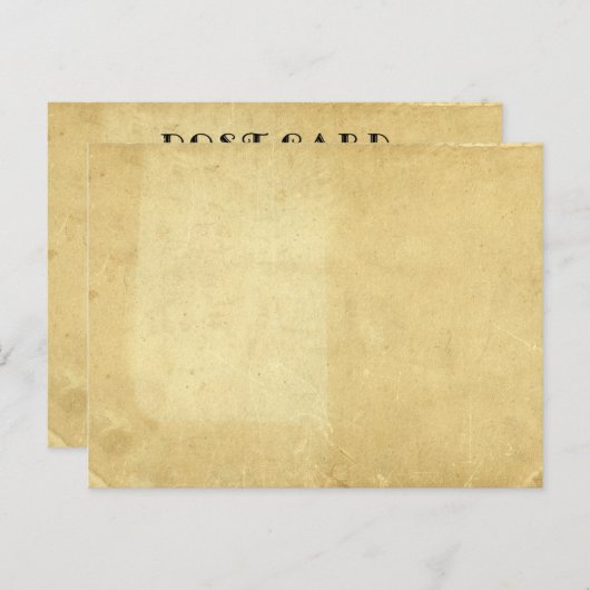 Blank rustiek Antiek verouderd gekleurd perkament  Briefkaart (Voorkant / Achterkant)