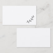 Blank Rustige Laurels Wedding Plaatskaartje (Voorkant / Achterkant)