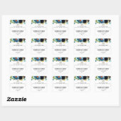 Blank Scented Soy Candle Labels With Blue Flowers (Vel)