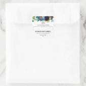 Blank Scented Soy Candle Labels With Blue Flowers (Tas)