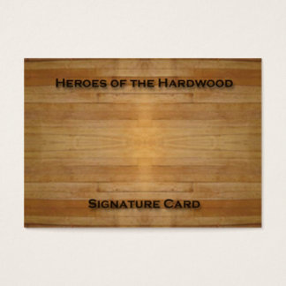 Blank Signature Kaart voor basketbal handtekeninge