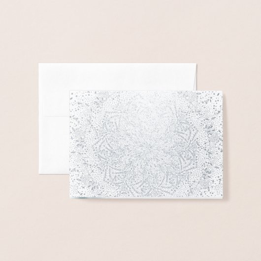 Blank Silver Foil en Kraft-Wenskaart voor kerstmis Folie Kaarten (Voorkant met envelop)