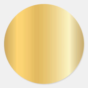 Blank Sjabloon Glamour Gold Look Modern Elegant Ronde Sticker