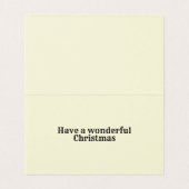 Blank Snowflake-design met kerstkaarten van 25-pin Kaart (Binnenkant ongevouwen)