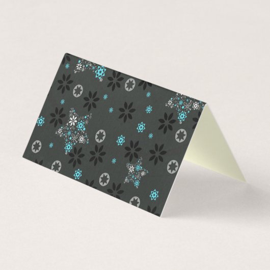 Blank Snowflake-design met kerstkaarten van 25-pin Kaart (Achterkant)