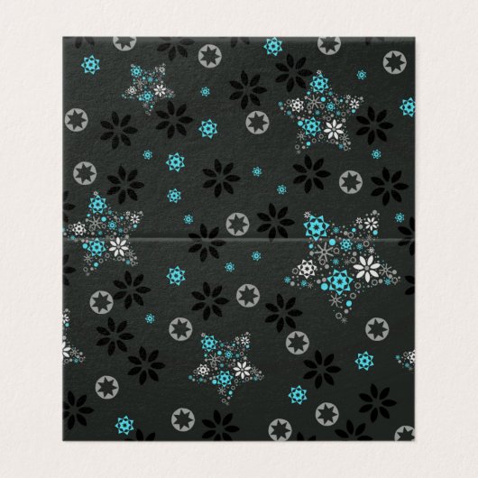 Blank Snowflake-design met kerstkaarten van 25-pin Kaart (Buitenkant ongevouwen)