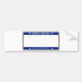 Blank South Carolina State License Bord Bumpersticker (Voorkant)