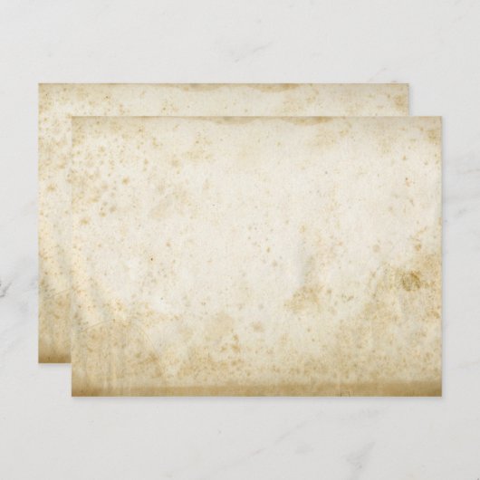 Blank  Stock Antiek Papier Briefkaart (Voorkant / Achterkant)
