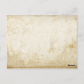 Blank  Stock Antiek Papier Briefkaart (Achterkant)