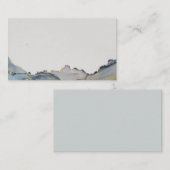 Blank stoffig blauw goud inkt ontwerp Creëer uw ei Visitekaartje (Voorkant / Achterkant)