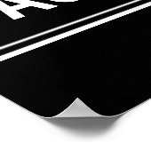 Blank Street Sign, Sjabloon, Frans kwartaal Poster (Hoek)