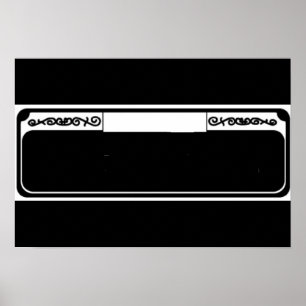 Blank Street Sign, Templet French Quarter Poster