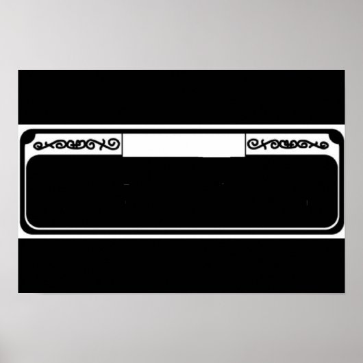 Blank Street Sign, Templet French Quarter Poster (Voorkant)