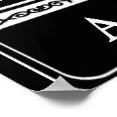 Blank Street Sign, Vold Sjabloon, Frans kwartier Poster (Hoek)