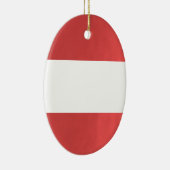 BlanK STRIPE Sjabloon DIY add TXT AFBEELDING EVENT Keramisch Ornament (Rechts)