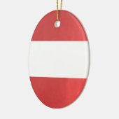 BlanK STRIPE Sjabloon DIY add TXT AFBEELDING EVENT Keramisch Ornament (Links)