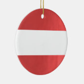 BlanK STRIPE Sjabloon DIY add TXT AFBEELDING EVENT Keramisch Ornament (Rechts)