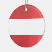 BlanK STRIPE Sjabloon DIY add TXT AFBEELDING EVENT Keramisch Ornament (Links)