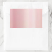 Blank Template Create Your Own Elegant Rose Gold Rechthoekige Sticker (Tas)