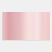 Blank Template Create Your Own Elegant Rose Gold Rechthoekige Sticker (Voorkant)