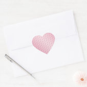 Blank Template Pink Heart Add Your Text Hart Sticker (Envelop)