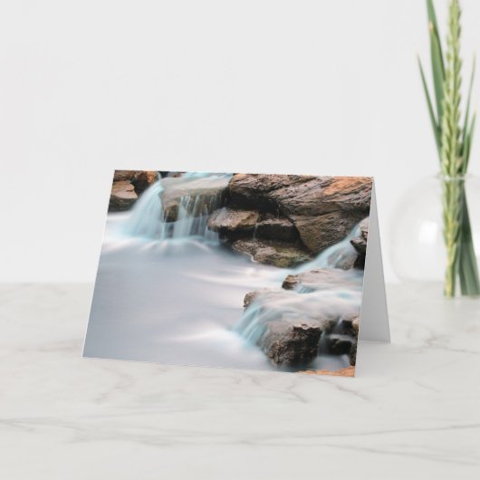 Blank Texas Sugar Land Park zijdeachtige waterval Kaart (Voorkant)