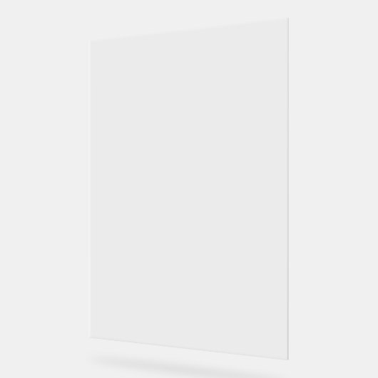 Blank transparant 20" x 30" bruiloft acryl bord (Hoek)