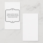 BLANK Uw ontwerp hier - Informatiekaartje (Voorkant / Achterkant)