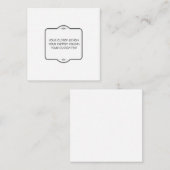 BLANK Uw ontwerp hier - Informatiekaartje (Voorkant / Achterkant)