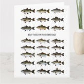 Blank Vaders Dag Vis Verjaardag Kaart (Voorkant)