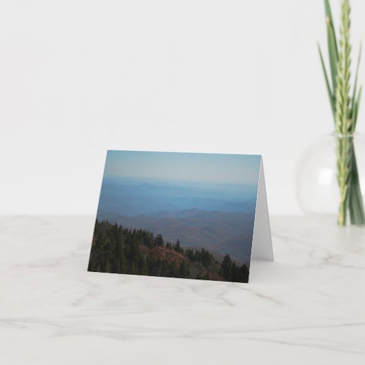 Blank van binnen, bergen noemen Natuur Afbeelding Kaart (Voorkant)