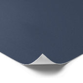Blank Voeg je eigen DIY Afbeelding Arch Navy Blue  Poster (Hoek)