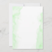 Blank Voeg je eigen groene hortensia roze bloemig Kaart (Achterkant)