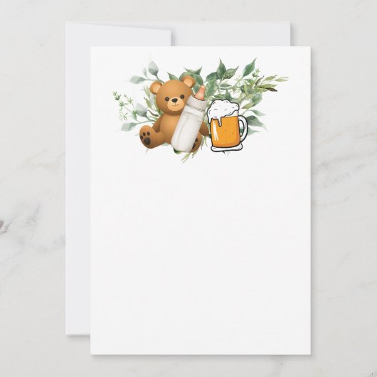 Blank Voeg je eigen toe een baby is op komst Kaart (Voorkant)