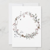 Blank Voeg je eigen winterberry rustieke Boho Kaart (Voorkant)