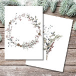Blank Voeg je eigen winterberry rustieke Boho Kaart<br><div class="desc">Maak je eigen enkel papiervel. Voeg je eigen woorden, afbeeldingen toe om het uniek te maken voor jou. Voor bijpassende briefpapier en feestartikelen, bezoek ons collectie Winterberry Rustic Boho Alles wat je nodig hebt om een spetterend elegant feest te geven. Dank u kaarten, uitnodigingen, welkome posters, snoepjes wikkeletiketten, gunstdoos en...</div>