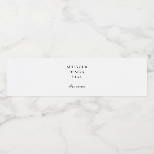 Blank Water flesetiket Sticker (Enkel label)