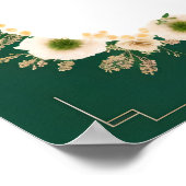 Blank Weddenschap Kaart Sjabloon Poster (Hoek)