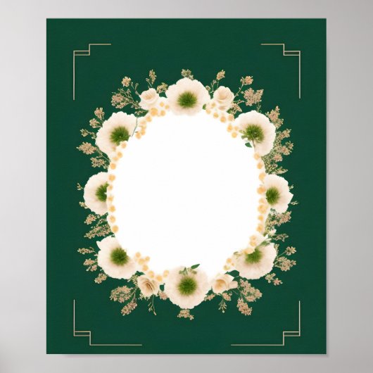 Blank Weddenschap Kaart Sjabloon Poster (Voorkant)