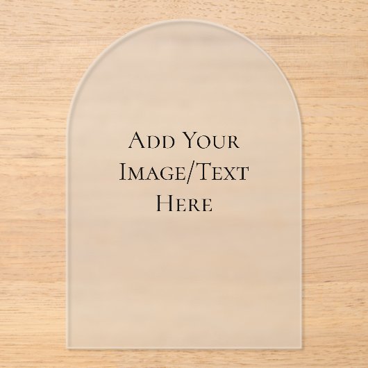 Blank Wedding Templates | Elegant Customizable  Acryl Uitnodigingen (Voorkant)