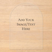 Blank Wedding Templates | Elegant Customizable  Acryl Uitnodigingen (Voorkant)