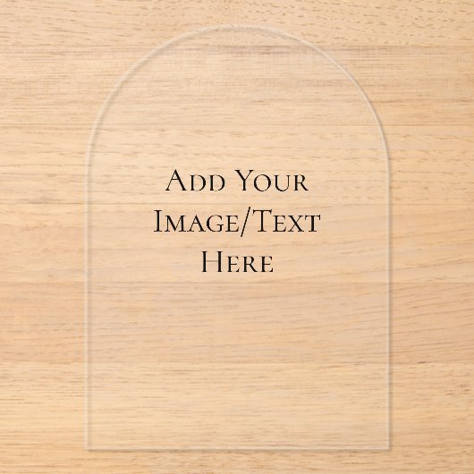 Blank Wedding Templates | Elegant Customizable  Acryl Uitnodigingen (Voorkant)